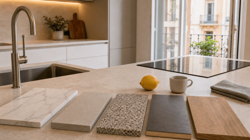 encimeras cocina materiales