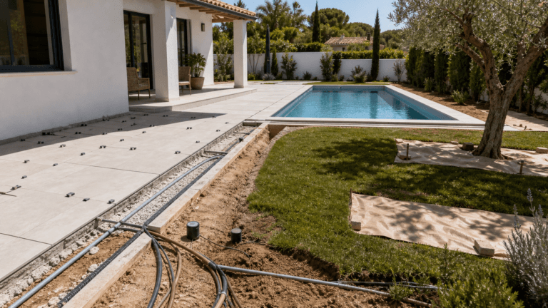 reforma exterior chalet piscina terraza