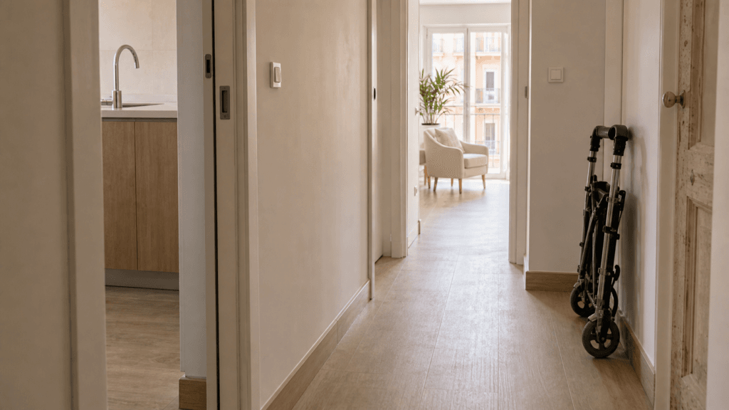 vivienda accesible puertas pasillos suelos