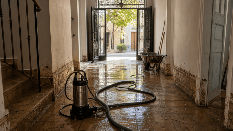 Orden de actuaciones para recuperar una vivienda afectada por la DANA: del achique a la obra final