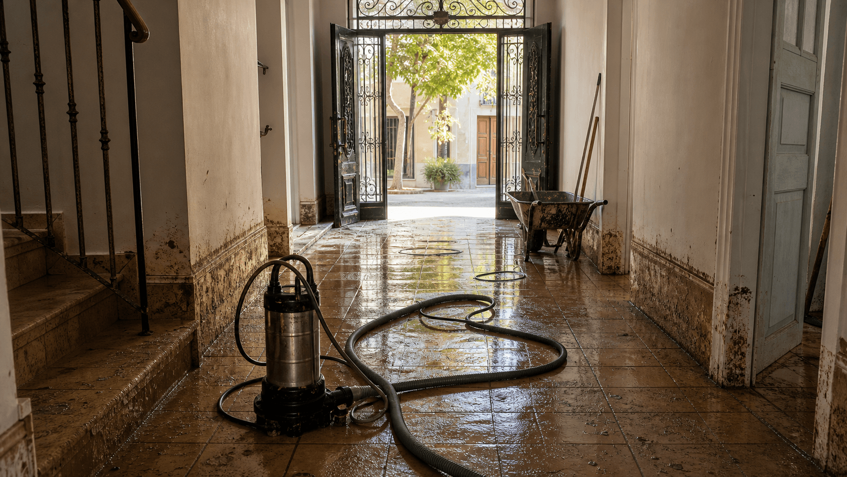 Orden de actuaciones para recuperar una vivienda afectada por la DANA: del achique a la obra final
