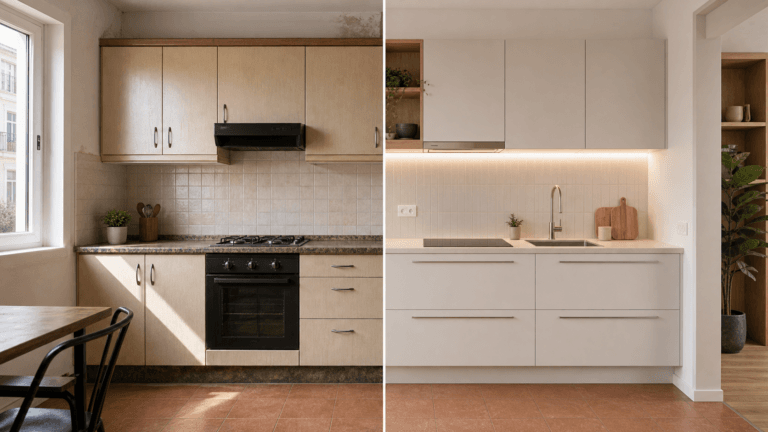 Cambiar la cocina sin obra vs reforma de verdad: qué ahorras hoy y qué pagas en 5 años