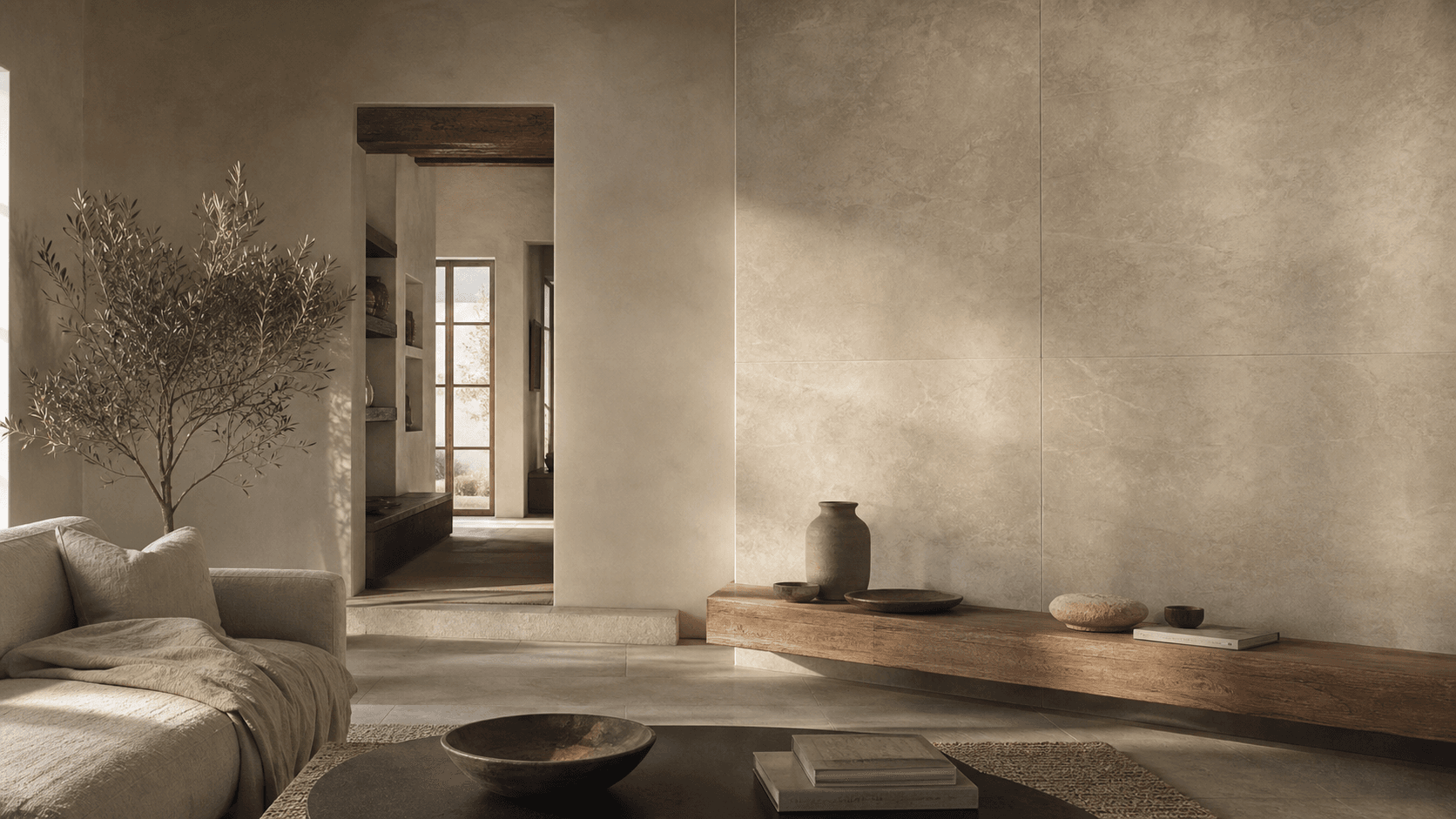 Natural finishes in a new home in Valencia