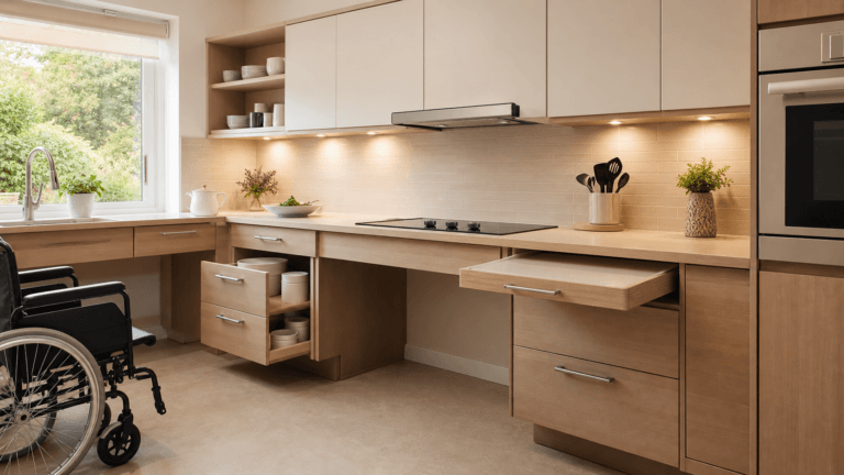 Cocina segura para personas mayores: alturas, almacenamiento accesible y prevención de quemaduras