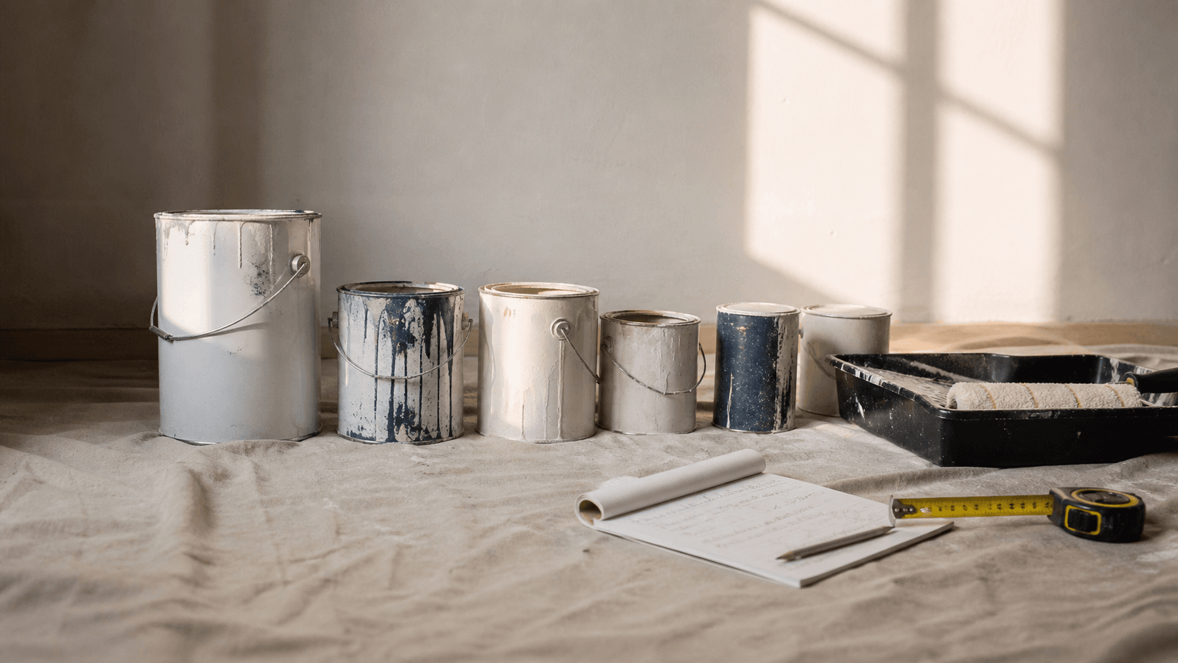 Cuánta pintura necesito: cómo calcular litros, manos y merma sin quedarte corto ni tirar dinero