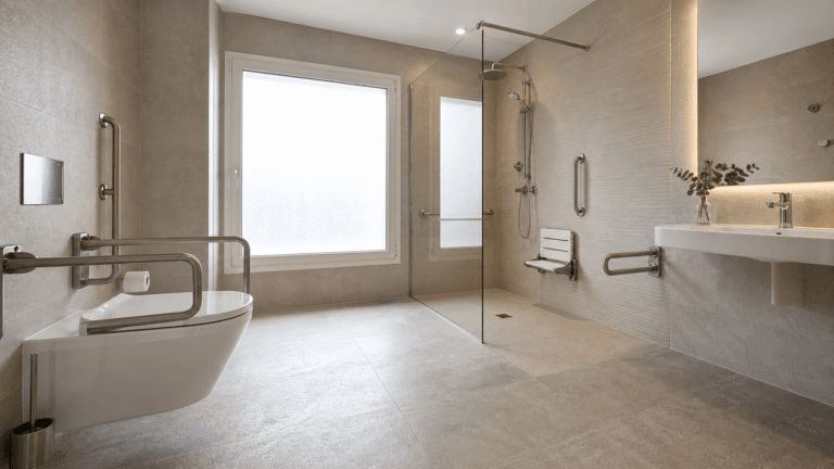 Baño accesible PMR en La Eliana — reforma según normativa