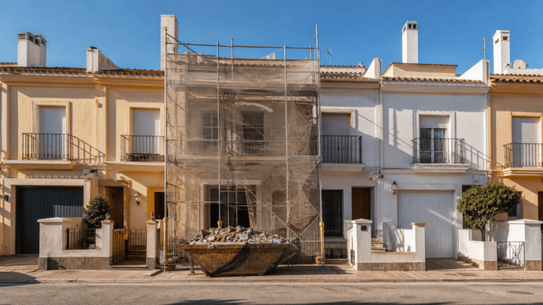 Reformar un chalet adosado: límites con los vecinos, ruido y qué puedes tocar sin permiso