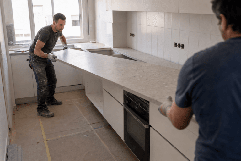 Cambiar solo la encimera de la cocina: cuándo se puede sin tocar los muebles y qué cuesta