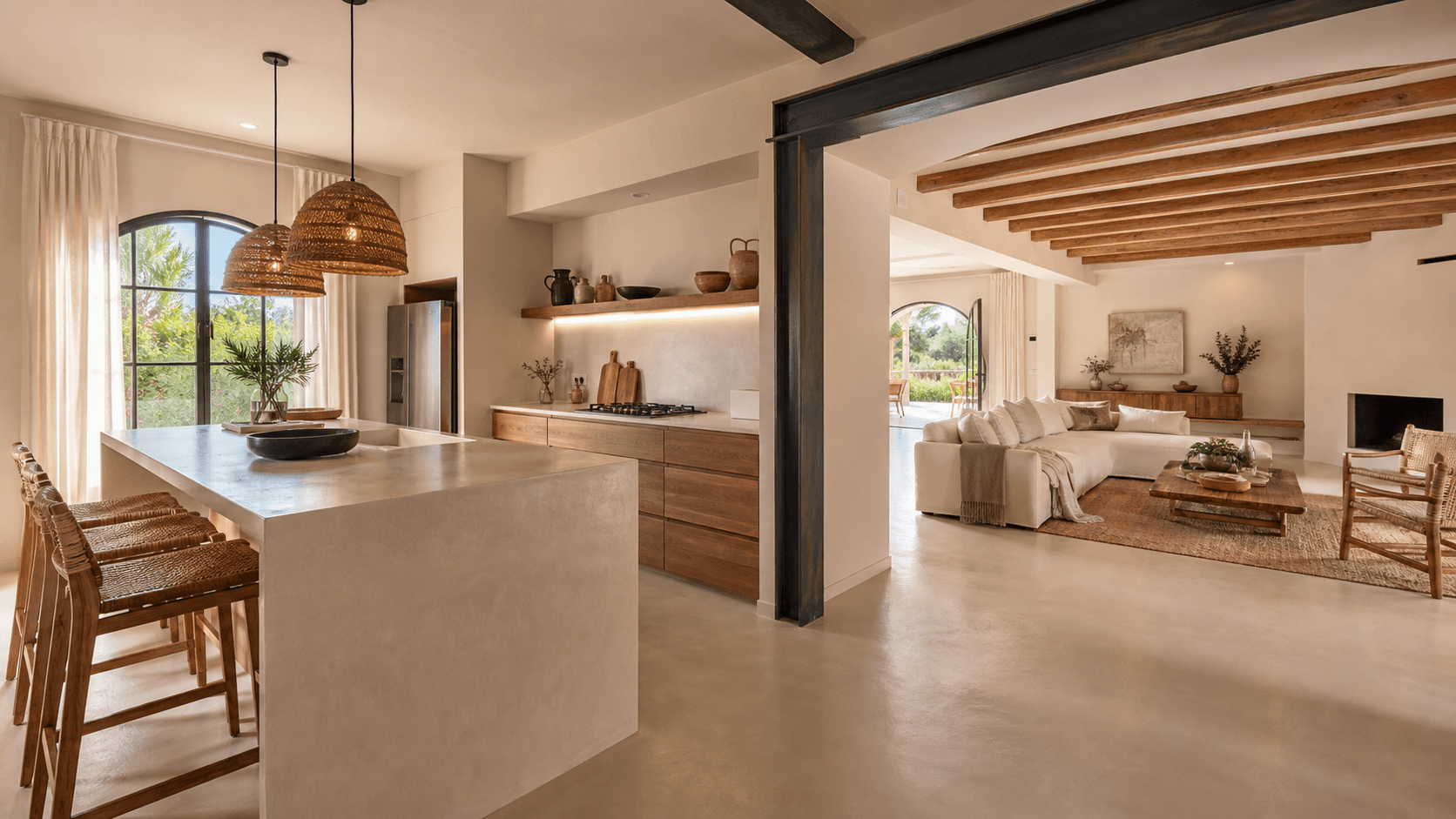 Reforma de cocina abierta al salón en una vivienda del casco de Riba-roja de Túria