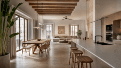 Salón, comedor y cocina en un solo espacio tras una reforma integral